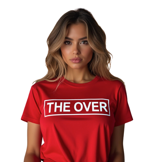 The Over Red/White T Shirt